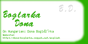 boglarka dona business card